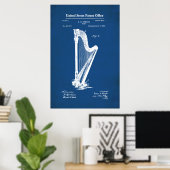 US-Patent - Harfe Poster (Heimbüro)