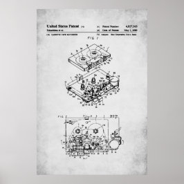 US-Patent - Kassette Player Poster