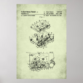 US-Patent - Kassette Player Poster
