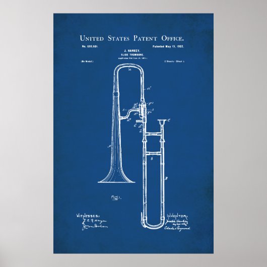 US-Patent - Posaune Poster (Vorne)