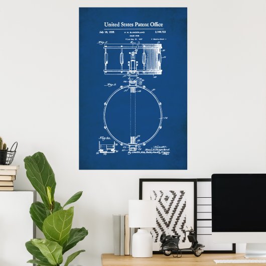 US-Patent - Snare Drum Poster (Heimbüro)