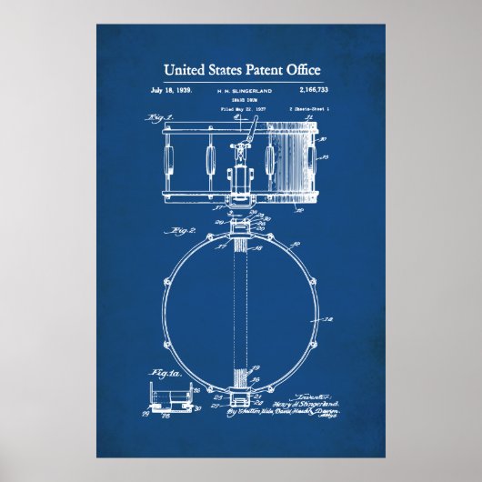 US-Patent - Snare Drum Poster (Vorne)