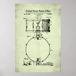 US-Patent - Snare Drum Poster