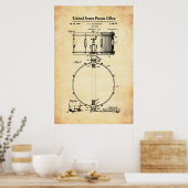 US-Patent - Snare Drum Poster (Küche)