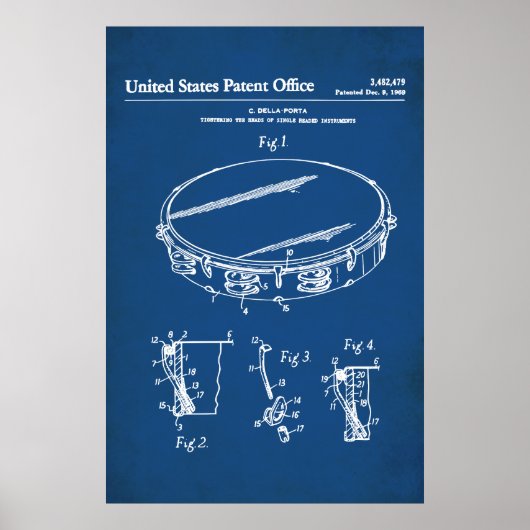 US-Patent - Tambourine Poster (Vorne)