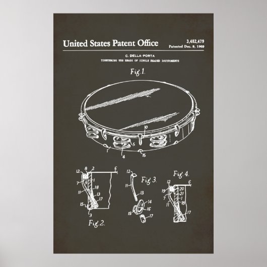 US-Patent - Tambourine Poster (Vorne)