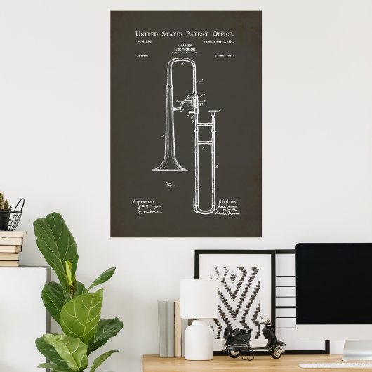 US-Patent - Trombone Poster (Heimbüro)