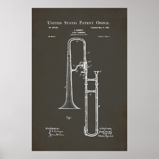 US-Patent - Trombone Poster (Vorne)