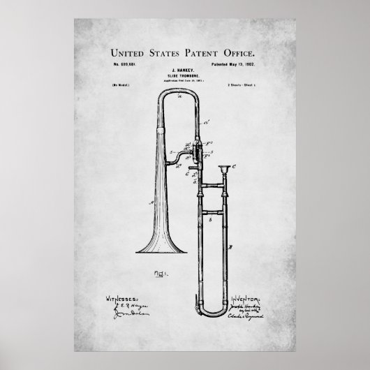 US-Patent - Trombone Poster (Vorne)