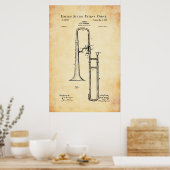 US-Patent - Trombone Poster (Küche)