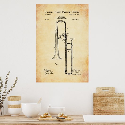 US-Patent - Trombone Poster (Küche)