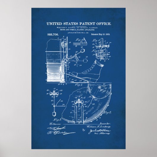 US-Patent - TrommelPedal Poster (Vorne)