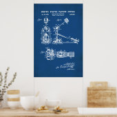 US-Patent - TrommelPedal Poster (Küche)