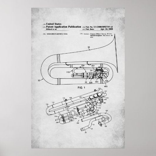 US-Patent - Tuba Poster (Vorne)