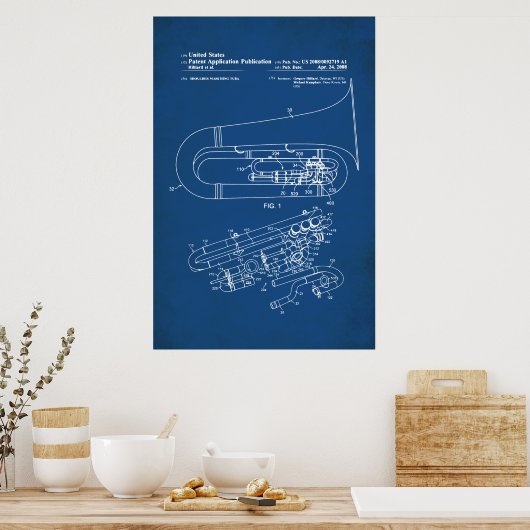 US-Patent - Tuba Poster (Küche)