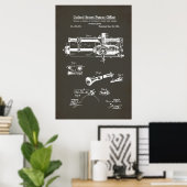 US-Patent - Zylindrischer Tonträger Poster (Heimbüro)