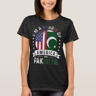 US Patriot Pakistan-Flagge Amerikanisch Pakistanis T-Shirt