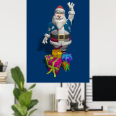 US Patriotic Santa Claus Poster (Heimbüro)