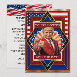 US-Patriotischer Dekorative Stil Einladung