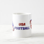 US-Patriotischer Fußball Kaffeetasse (Mittel)