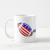 US-Patriotischer Fußball Kaffeetasse (Links)