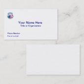 US Peace Corps VVV Business Card Visitenkarte (Vorne/Hinten)