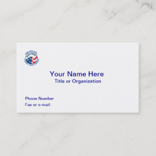 US Peace Corps VVV Business Card Visitenkarte
