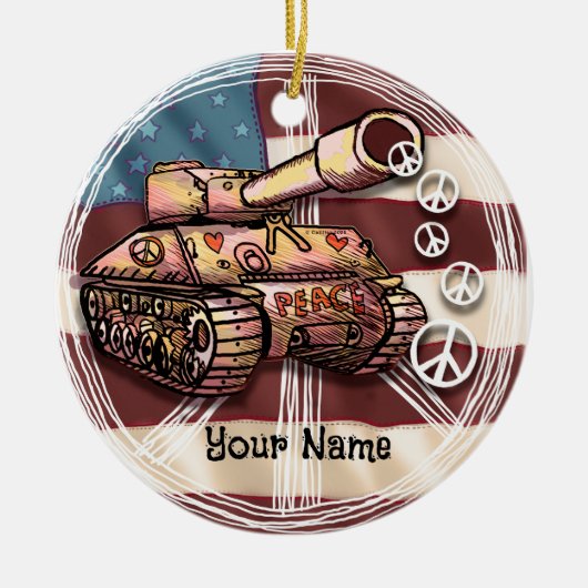 US Peace Tank Ornament (Vorne)