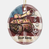 US Peace Tank Ornament (Links)