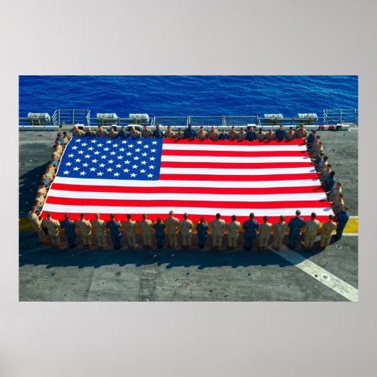 US-PERSONAL HONORING FLAG POSTER (Vorne)