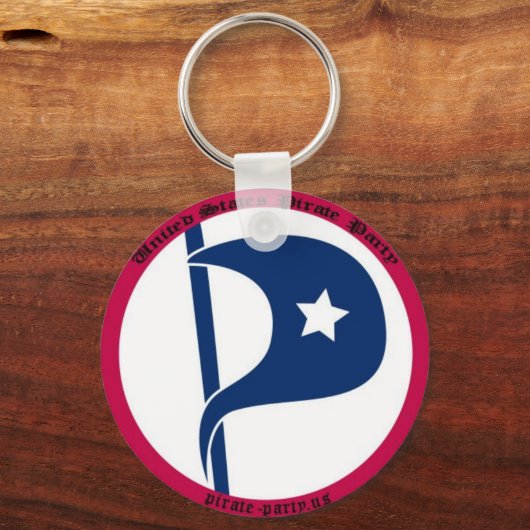 US Pirate Party Schlüsselanhänger (Vorderseite)