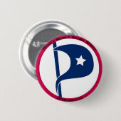 US-Piraten-Party Button (Vorne & Hinten)