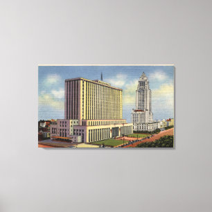 US Post, Rathaus u. bundesstaatliches Gebäude Leinwanddruck