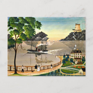 US-Postboot, 1885 Postkarte