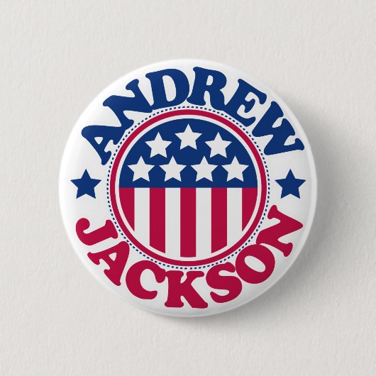 US Präsident Andrew Jackson Button (Vorderseite)
