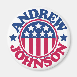 US-Präsident Andrew Johnson Magnet