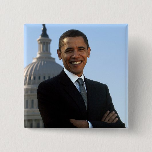US-Präsident Barack Obama als US-Senator Button (Vorderseite)