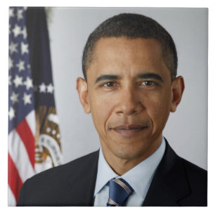 US-Präsident Barack Obama im Weißen Haus Fliese