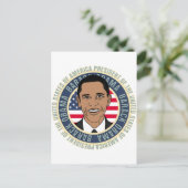 US-Präsident Barack Obama Postkarte (Stehend Vorderseite)