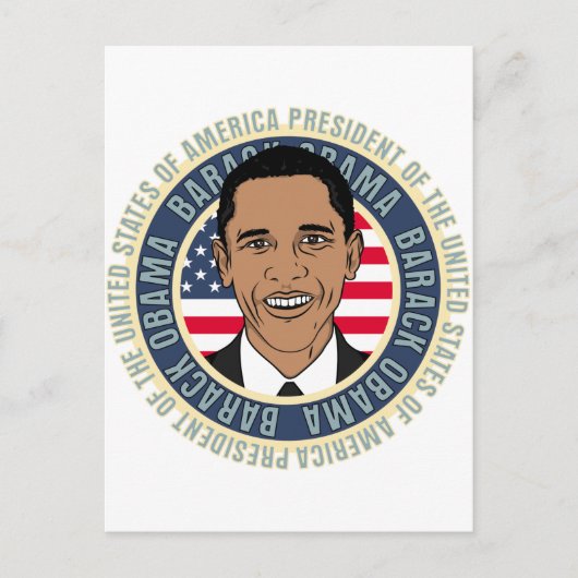 US-Präsident Barack Obama Postkarte (Vorderseite)