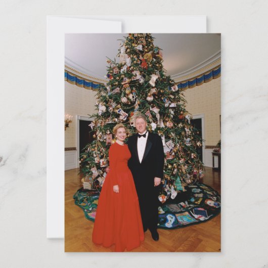 US-Präsident Bill Clinton Weihnachtskarte (Vorderseite)