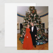 US-Präsident Bill Clinton Weihnachtskarte (Vorne/Hinten)