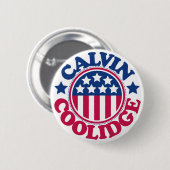 US Präsident Calvin Coolidge Button (Vorne & Hinten)