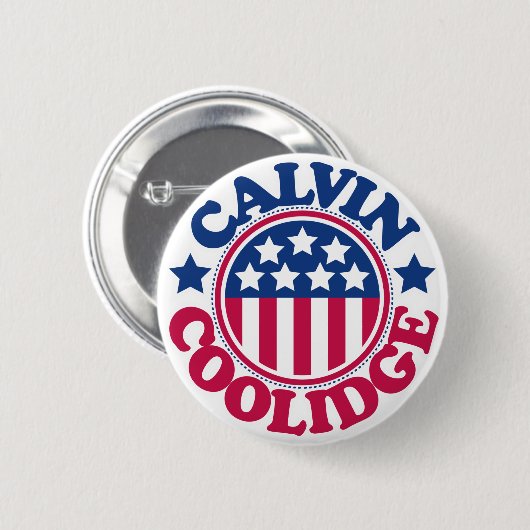 US Präsident Calvin Coolidge Button (Vorne & Hinten)