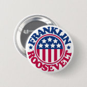 US Präsident Franklin Roosevelt Button (Vorne & Hinten)