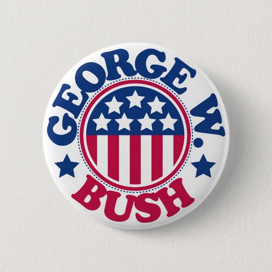 US Präsident George W Bush Button (Vorderseite)