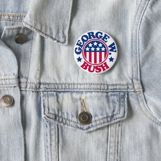 US Präsident George W Bush Button (Beispiel)