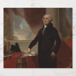 US-Präsident George Washington Lansdowne Bierflaschenetikett