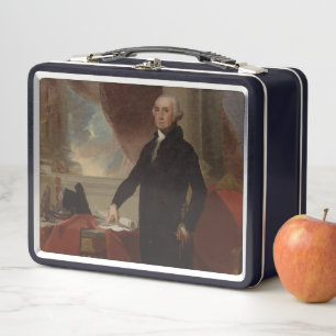 US-Präsident George Washington Lansdowne Metall Brotdose