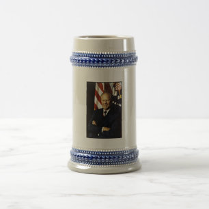 US-Präsident Gerald Rudolph Ford "Jerry" Porträt Bierglas